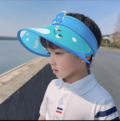 Children's Summer Sun Hat with Fan Sun Protection