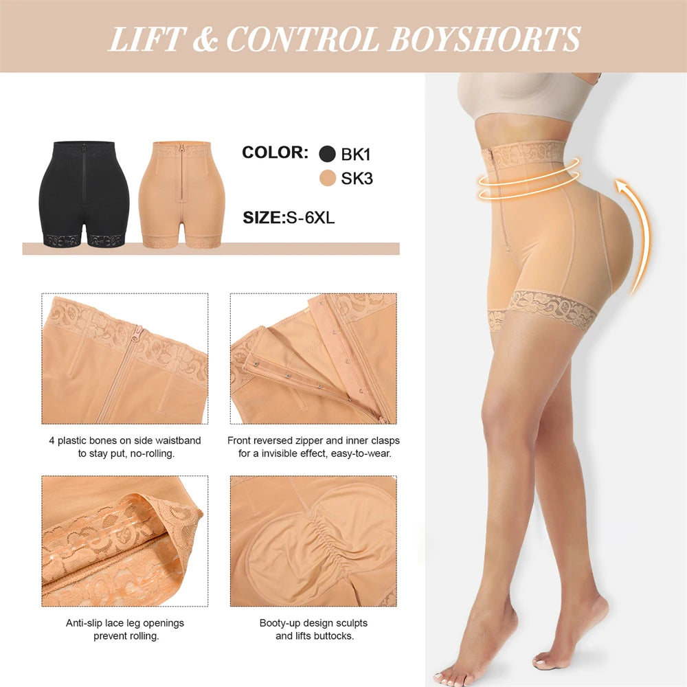 Fajas Colombianas Waist Trainer Butt lifter Body Shapewear Corset Push Up High Waist