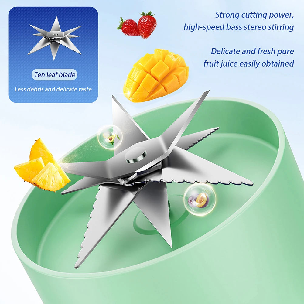 Exprimidor de frutas portátil, eléctrico, de gran capacidad, para batidos, de preparación rápida, apto para producción de jugos.