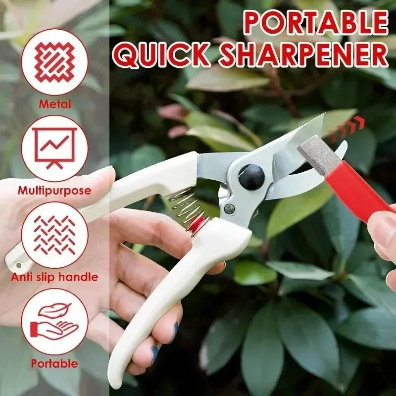 Knife Grinding Stone Steel Sharpener for Axe Scissors Pocket Kitchen Garden Tools