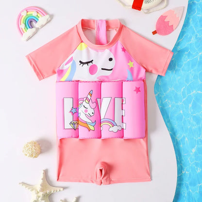 Children's Buoyancy Swimsuit One-piece Swimsuit for Kids Floating