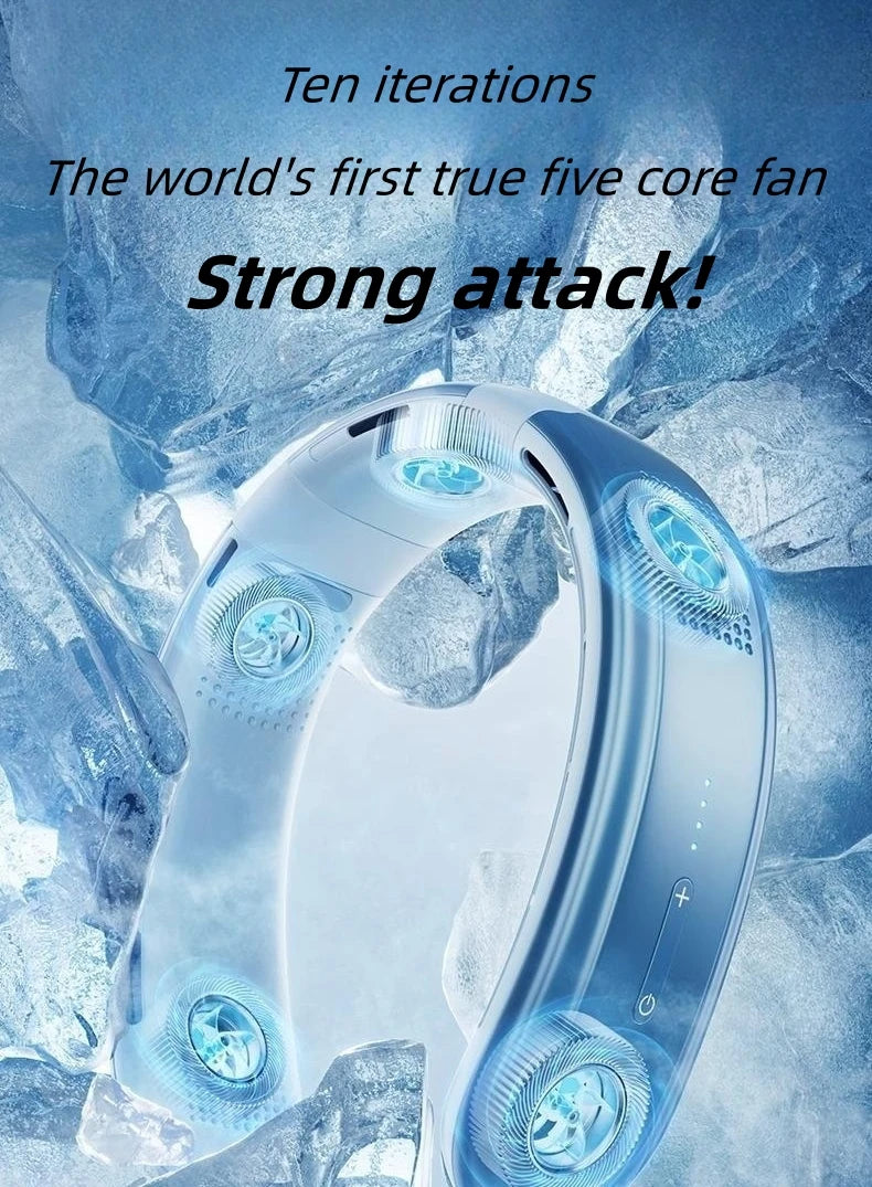 Portable Neck Fan 10000mAh Rechargeable Fan
