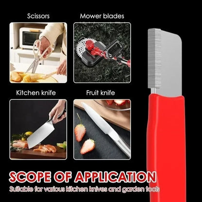 Knife Grinding Stone Steel Sharpener for Axe Scissors Pocket Kitchen Garden Tools