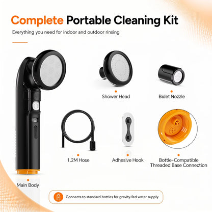 Electric Portable Bidet, 2-in-1 Shower & Bidet Nozzle, Rechargeable Travel Sprayer