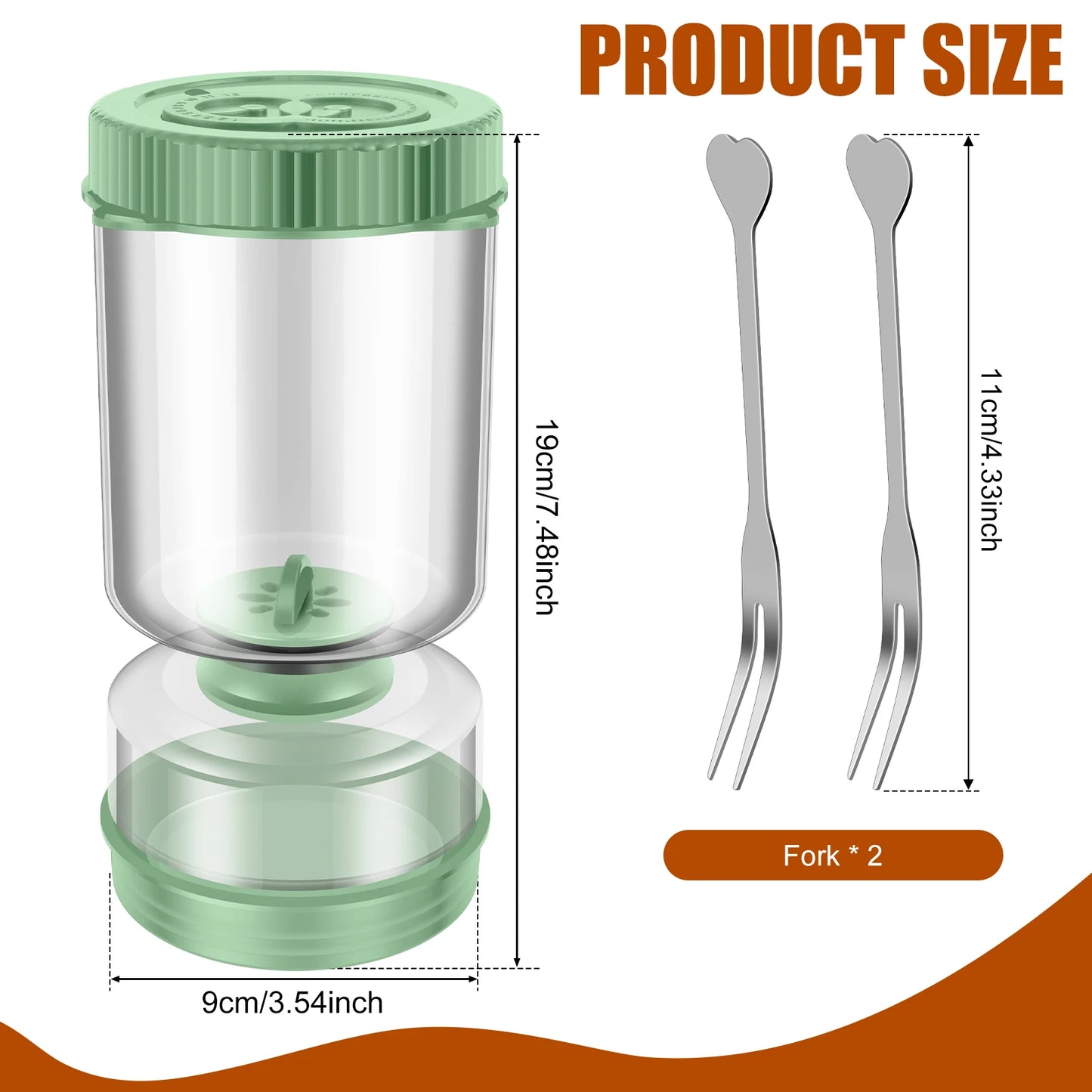 Glass Pickle Jar Dry Wet Separation Pickle and Olive Jar Upside Down