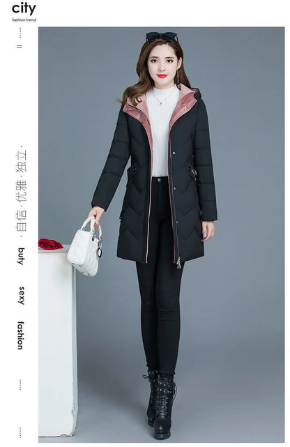 New Female Thickened Down Cotton Jacket