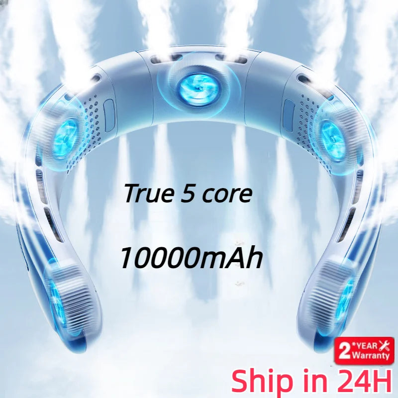 Portable Neck Fan 10000mAh Rechargeable Fan
