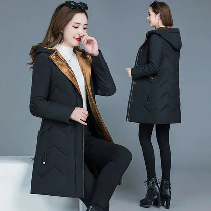 New Female Thickened Down Cotton Jacket