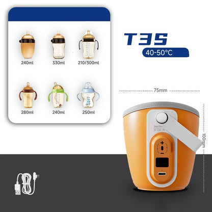 USB Charging Baby Bottle Warmer Bag Insulation Cover Heating Bottle