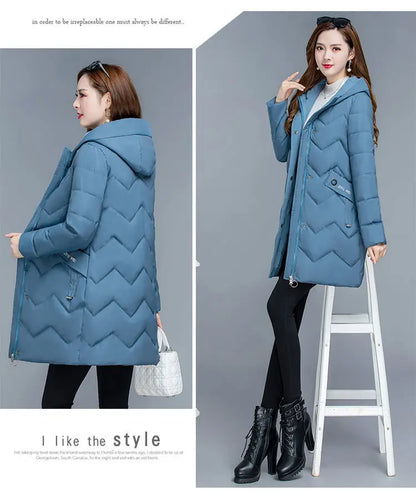New Female Thickened Down Cotton Jacket
