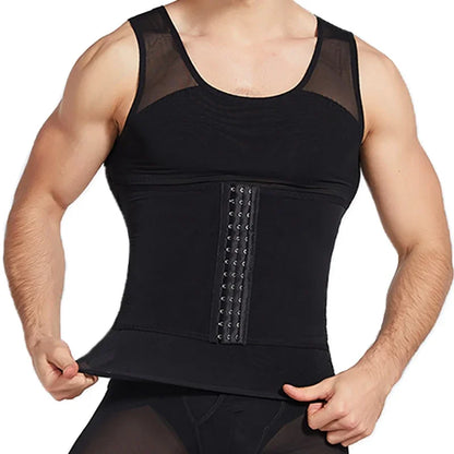 Men's Body Shaper Compression Vest Abdomen Shapewear Tummy Slimming Sheath Belly