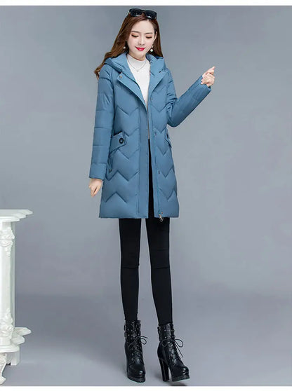 New Female Thickened Down Cotton Jacket