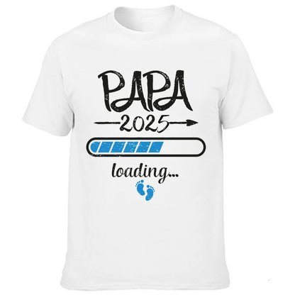 2025 New Cute Dad +Mom+ Baby Printed Couple Maternity T-Shirt Pregnancy