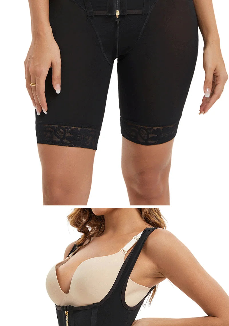 Fajas Colombianas Post Tummy Shapers Women Fully Body Shaper Waist Trainer Firm High