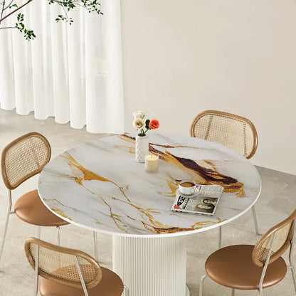 Papel de parede autocolante com estampa de mármore para cozinha, resistente à água e ao óleo.