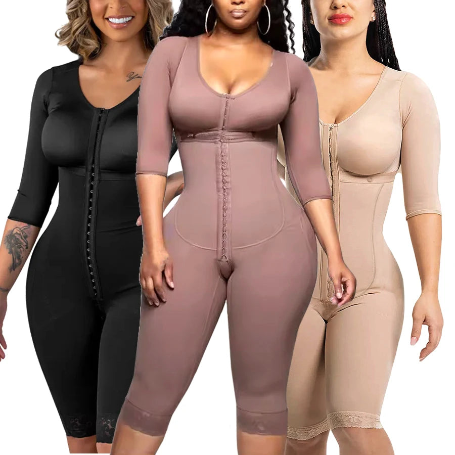 Full Body Colombian Girdles Shaper High Compression Bodysuits Postoperative
