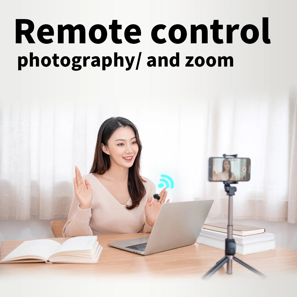 TikTok remote, scrolling ring, finger mouse, bluetooth page turner