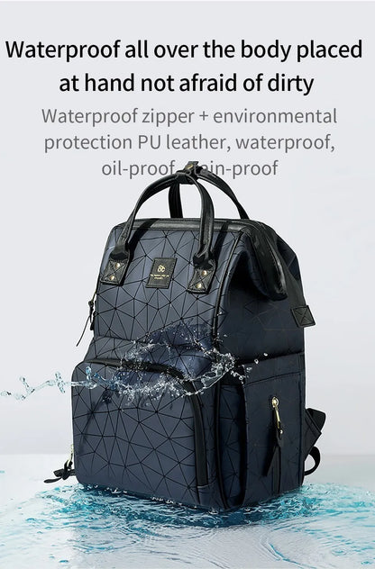 AIBEDILA Mommy Bag Impermeável USB Grande