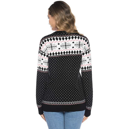 2025 New Christmas Matching Sweaters for Women Men Couples Knitwear Jacquard