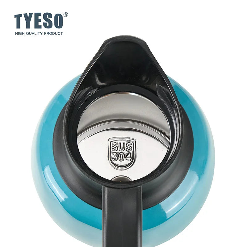 Tyeso Pumpkin-Shaped Thermos Steel Insulated Tea Infuser Hot Cold Water Bottle