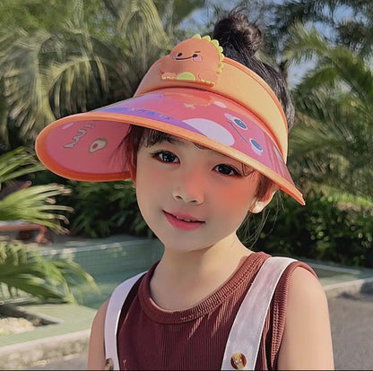 Children's Summer Sun Hat with Fan Sun Protection
