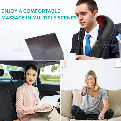 U Shape Deep Kneading Electric Massage Pillow For Neck Waist Leg Body