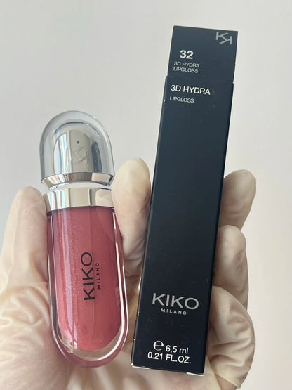 KIKO 3D Hydra Lipgloss Mirror Lip Glaze Shimmer Moisturizing Pearlescent Color Liquid