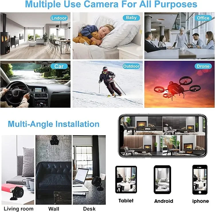 New A9 Mini Camera WiFi Wireless Security Protection Remote Monitor Camcorders Video