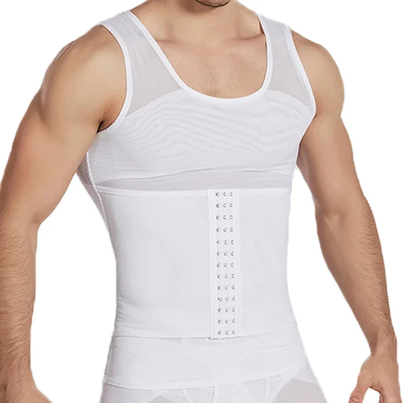Men's Body Shaper Compression Vest Abdomen Shapewear Tummy Slimming Sheath Belly
