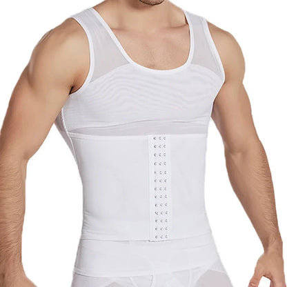 Men's Body Shaper Compression Vest Abdomen Shapewear Tummy Slimming Sheath Belly