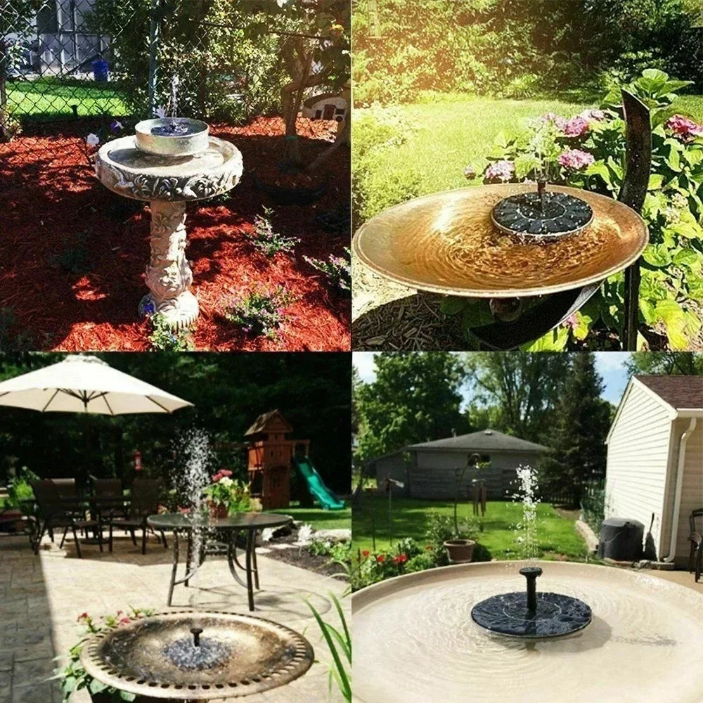 Solar Fountain Pump Floating Solar Panel Bird Baths Water Fountain
