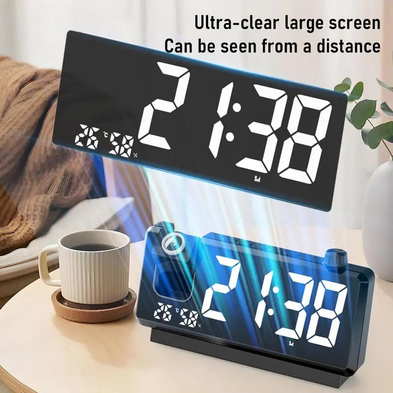 Ceiling Projection Clock Wireless Clocks Projection On Ceiling Wall 180 Degree Rotatable