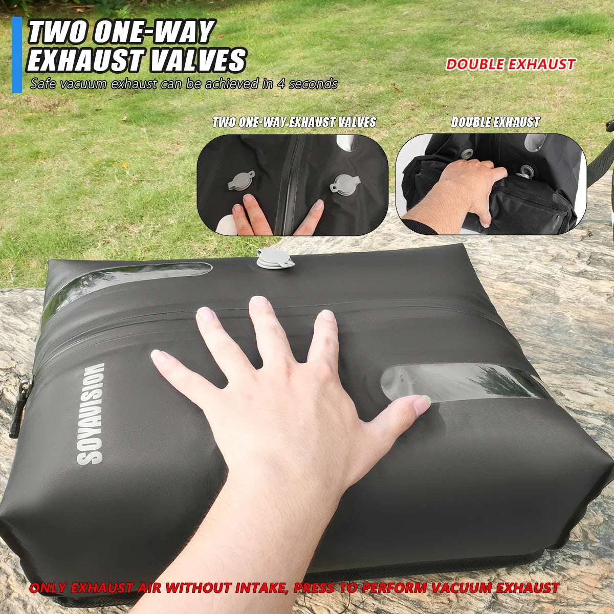 ¡Gran oferta! Bolsas de vacío de TPU S M L, bolsas de compresión al vacío reutilizables, equipaje impermeable
