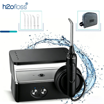 H2ofloss Tabletop Portable Water Flosser for Teeth Dental Oral Irrigator