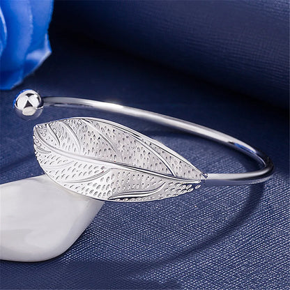 Luxury 925 Sterling Tree Leaf Bracelet for Women Fashion Designer