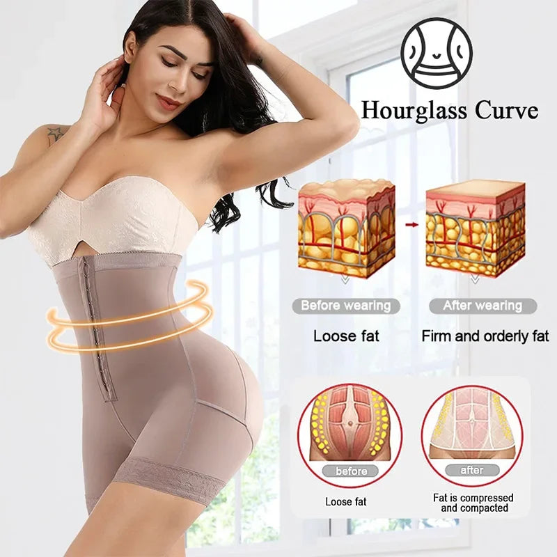 Fajas Colombianas Butt Lifter Shapewear High Waist Tummy Control Panties