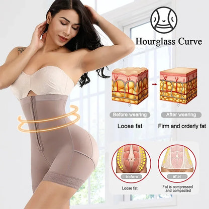 Fajas Colombianas Butt Lifter Shapewear High Waist Tummy Control Panties