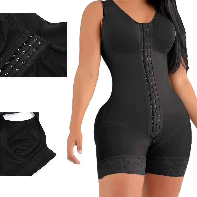 Cincher High Compression Short Girdle With Brooches Bust For Daily And Post-Surgical