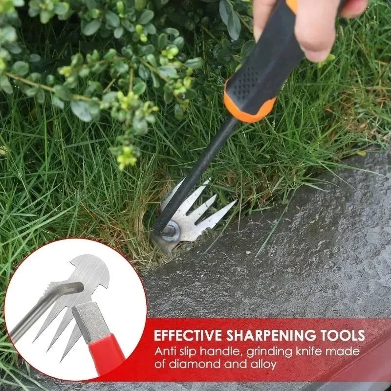 Knife Grinding Stone Steel Sharpener for Axe Scissors Pocket Kitchen Garden Tools