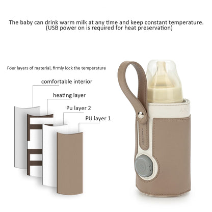 EfficiEent USB Milk Heat Keeper for Travel and Car Use