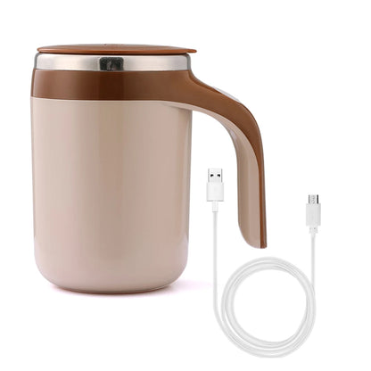 Copo misturador magnético rotativo para café e leite, com misturador automático. Novo copo inteligente para preguiça, aquecedor de garrafas, marcador de tempo e carregamento USB.