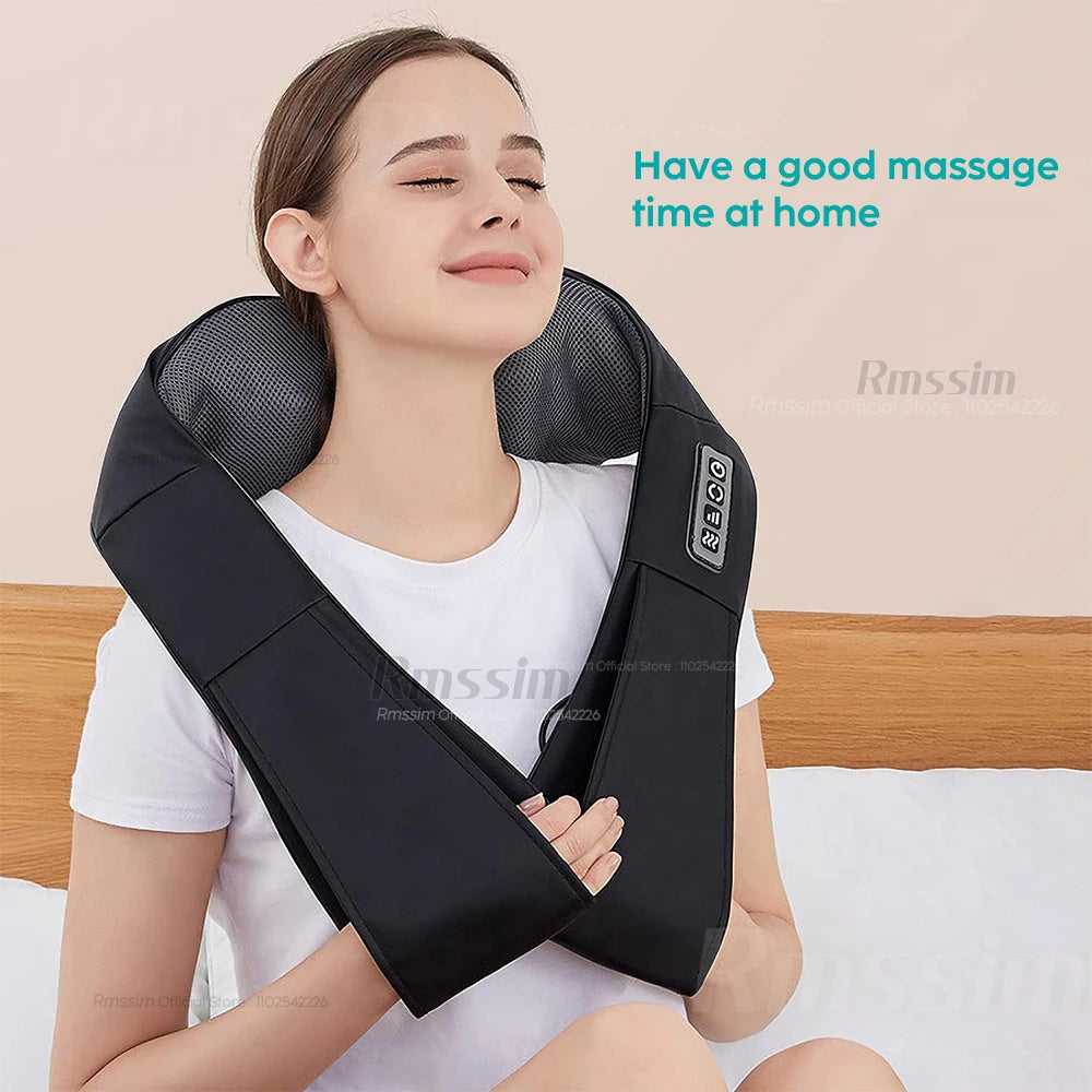 U Shape Deep Kneading Electric Massage Pillow For Neck Waist Leg Body