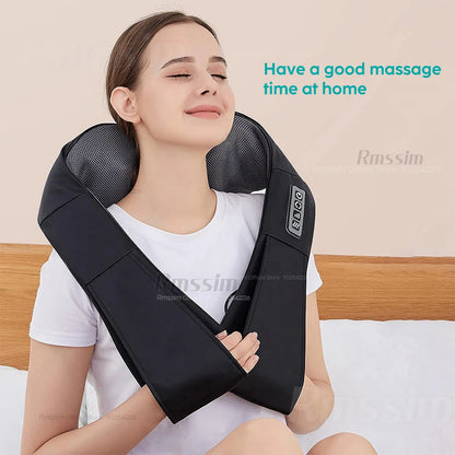 U Shape Deep Kneading Electric Massage Pillow For Neck Waist Leg Body
