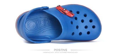 Summer Children Hole Sandals LED Lighted Flashing Light Shoes Boys Girls