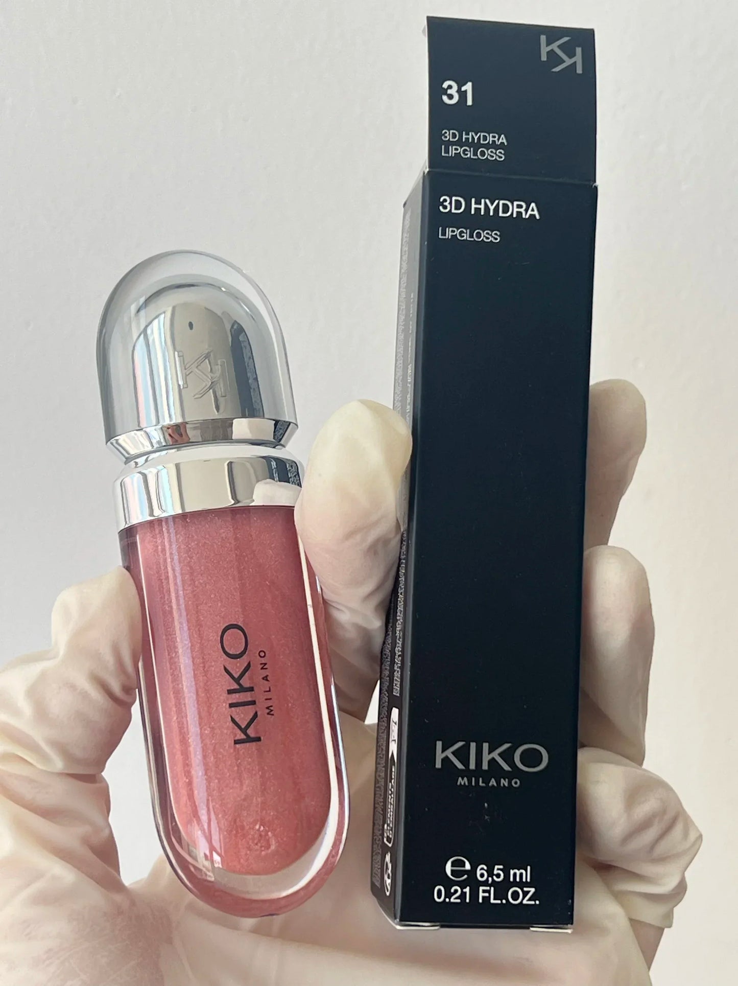 KIKO 3D Hydra Lipgloss Mirror Lip Glaze Shimmer Moisturizing Pearlescent Color Liquid