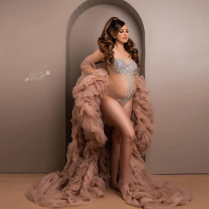 Luxurious Maternity Photography Jumpsuit