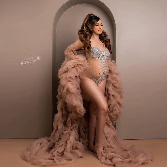 Luxurious Maternity Photography Jumpsuit