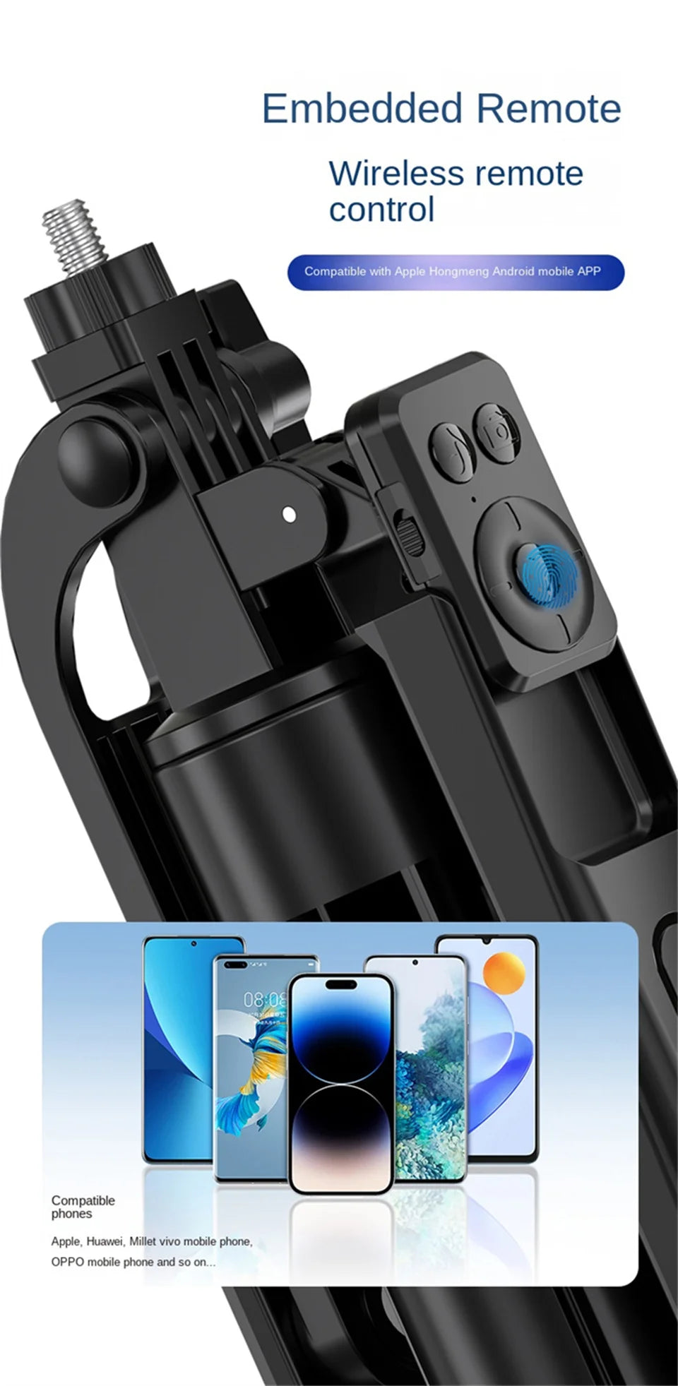 COOL DIER New Tripod for Smartphone Camera,Tripods Stand with Bluetooth shutter