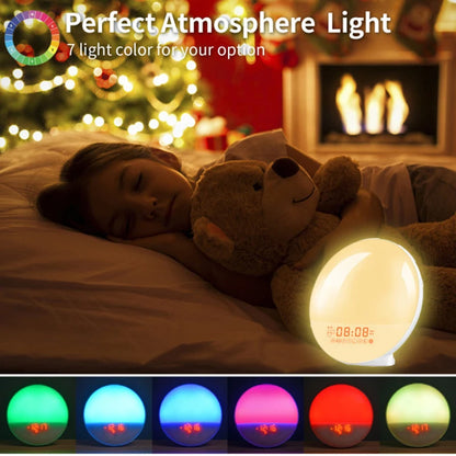 Sunrise Alarm Clock Wake Up Light Clock Sunrise/Sunset Simulation Digital Clock