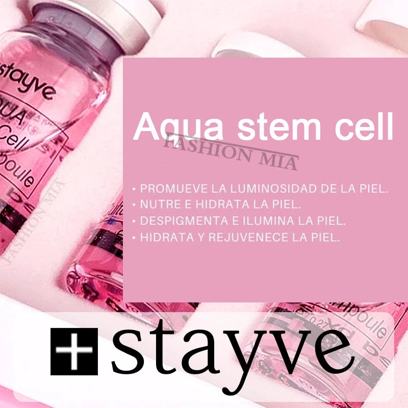 Kit Sérum Facial Branqueador Stayve BB Cream Glow Skin Booster Coreano com Peptídeos